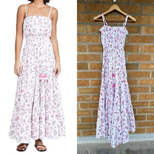 Playa Lucila Tiered Floral Maxi Dress size XS